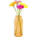 Tianyi - vase decoratif, dcoration maison, vase fleur en verre, jaune, 12. 50x30cm