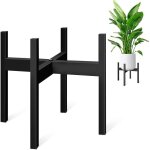 Tianyi - zmtech - support de fleurs de 35 cm de diamtre - en mtal noir - tabouret pour plantes de 35 ...