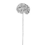 Tige d'allium paillet artificielle argente h90