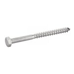 Tirefonds bois inox a2 - filetage partiel - 8x60 - 100 pi�ces acton