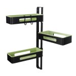 Todeco support organisateur de douche, support  pices de rangement de cuisine  3 niveaux rglable ...