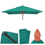 Toile pour gastronomie parasol en bois hwc - c57, carré 3x3m polyester 3kg bleu - vert Toile pour gastronomie parasol en bois hwc - c57, carré 3x3m polyester 3kg bleu - vert