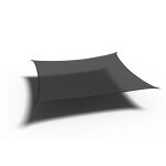 Toile d'ombrage coolfit platinum carr�e noire 360x360 cm