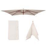 Toile pour parasol florida, toile de remplacement pour parasol, polyester 3x4m crème Toile pour parasol florida, toile de remplacement pour parasol, polyester 3x4m crème