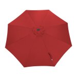 Toile parasol mat droit 300 par 8 polyester 200gr sd - rouge