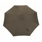 Toile parasol mat droit 300 par 8 polyester 200gr sd - taupe