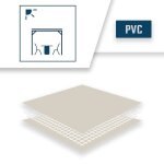 Toile pergola ivoire 2, 5x3, 5 m - qualit? 10 ans tecplast 680pr - bache pergola ou tonnelle ?tanche ...