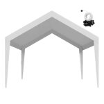 Toile de rechange pour carport - duoku - 6, 09 x 3, 65 m - b�che de toit pour abri voiture - r�sistante ...