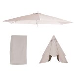 Toile de rechange pour parasol florida, toile de rechange Ø 3, 5m polyester 8 baleines crème - blanc ... Toile de rechange pour parasol florida, toile de rechange Ø 3, 5m polyester 8 baleines crème - blanc ...