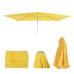 Toile de rechange pour parasol n23 2x3m rectangulaire tissu / textile 4, 5kg jaune