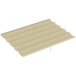 Toile de rechange pour pergola r�tractable 4 x 3 m polyester haute densit� 180 g / m imperm�abilis� beige ...