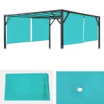 Toile de rechange pour toit de pergola baia 3x3m turquoise
