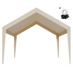 Toile de remplacement pour carport - duoku - 6, 09x3, 65 m - b�che de toit pour abri voiture - r�sistante ...