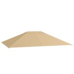 Toile de remplacement tonnelle 3 x 4 m tissu haute densit� kaki
