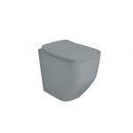 Toilettes a fleur de peau sans rebord, gris mat mozart