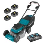 Tondeuse auto - tracte makita dlm532pt4 36v (2x18v) li - ion (4x5, 0ah)
