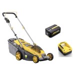 Tondeuse � batterie nemura 40v(2x20v) + 2 batteries 4ah + chargeur rapide - coupe de 37cm - mulching ...