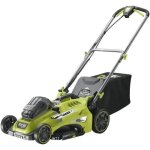 Tondeuse ryobi - 36v maxpower brushless - coupe 46cm - 1 batterie 5. 0ah - 1 chargeur - rlm36x46h50pg ...