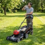 Tondeuse tract�e � gazon voltkore� 45 cm - 40v - sans batterie ni chargeur
