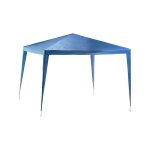 Tonnelle 3x3 m jardin sans murs, acier et b�che imperm�able 110g / m bleu