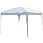 Tonnelle barnum de jardin pliant anti - uv + sac de transport acier oxford 3 x 3 x 2, 55 m blanc