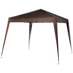 Tonnelle barnum de jardin pop - up pliant 3l x 3l x 2, 4h m acier polyester imperm?abilis? anti uv avec ...