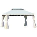 Tonnelle barnum pavillon de jardin style colonial double toit toile moustiquaires et toiles amovibles ... Tonnelle barnum pavillon de jardin style colonial double toit toile moustiquaires et toiles amovibles ...