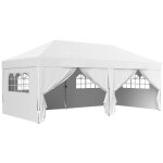 Tonnelle barnum pliant pop - up 5, 9l x 2, 95l x 2, 85h m 6 parois lat�rales amovibles 4 fen�tres sac ...