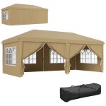 Tonnelle barnum pliant pop - up imperm�abilis� 5, 85l x 2, 95l x 2, 7h m 6 parois lat�rales amovibles ...