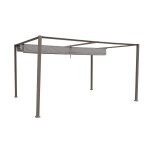 Tonnelle de jardin en aluminium noisette palmeira - 4 x 3 m - hesp�ride