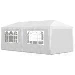 Tonnelle de jardin / pavillon de jardin / tente de rception chapiteau blanc 3x6m