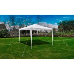 Tonnelle pavillon de jardin blanc 3x3m