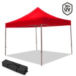 Tonnelle pliante 3x3 m professionnelle ¿ barnum robuste pour marchs et foires rouge
