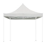 Tonnelle pliante professionnelle - blanc - 3 x 3m