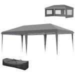 Tonnelle pop up pliante - barnum pliable - 4 cot�s d�montables - 4 fen�tres - acier oxford haute densit� ...