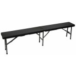 Toolland banc pliable - imitation rotin - 180 x 25 x 43 cm