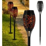 Torche solaire led - hauteur : 50 cm - effet flamme - 7 led smd - lampe de décoration de jardin - 1 x ... Torche solaire led - hauteur : 50 cm - effet flamme - 7 led smd - lampe de décoration de jardin - 1 x ...