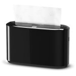 Tork 552208 distributeur de serviettes en papier distributeur de papier - toilettes par feuille noir