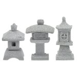 Tour de statue de pagode miniature, lanterne dcorative de jardin, figurines japonaises, pierre, mini ...