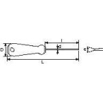 Tournevis bimatiere s1 fente electricien 3x75 sam - t - 35e75