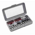 Tournevis a cliquet + coffret de vissage 46 pieces