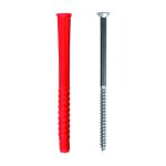 Tox cheville universelle longue constructor 8x100 mm + vis, 50 pices - 22102311