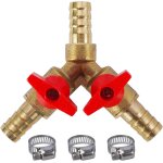 Trahoo - 10 mm raccord tuyau d'arrosage, laiton tuyau gaz soupape, raccord pompe a eau avec 3 colliers ... Trahoo - 10 mm raccord tuyau d'arrosage, laiton tuyau gaz soupape, raccord pompe a eau avec 3 colliers ...
