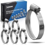 Trahoo - ? 8 colliers de serrage metallique inox 32 - 50mm u2013 colliers serrage professionnels en acier ...