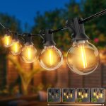 Trahoo - guirlande lumineuse ext�rieur dimmer&minuterie, g40 led guirlande guinguette, guirlande ampoules ...