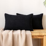 Trahoo - housses de coussins en polyester doux granulés granule lancer set taies d'oreiller décoratif ... Trahoo - housses de coussins en polyester doux granulés granule lancer set taies d'oreiller décoratif ...