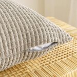 Trahoo - housses de coussins en polyester doux granuls granule lancer set taies d'oreiller dcoratif ...