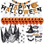 Trahoo - set d'horreur pour la dcoration d'halloween avec plus de 30 pices pour la maison, la table ...