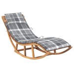 Transat chaise longue bain de soleil lit de jardin terrasse meuble d'ext�rieur a bascule avec coussin ...