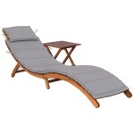 Transat chaise longue bain de soleil lit de jardin terrasse meuble d'extérieur avec table et coussin ... Transat chaise longue bain de soleil lit de jardin terrasse meuble d'extérieur avec table et coussin ...